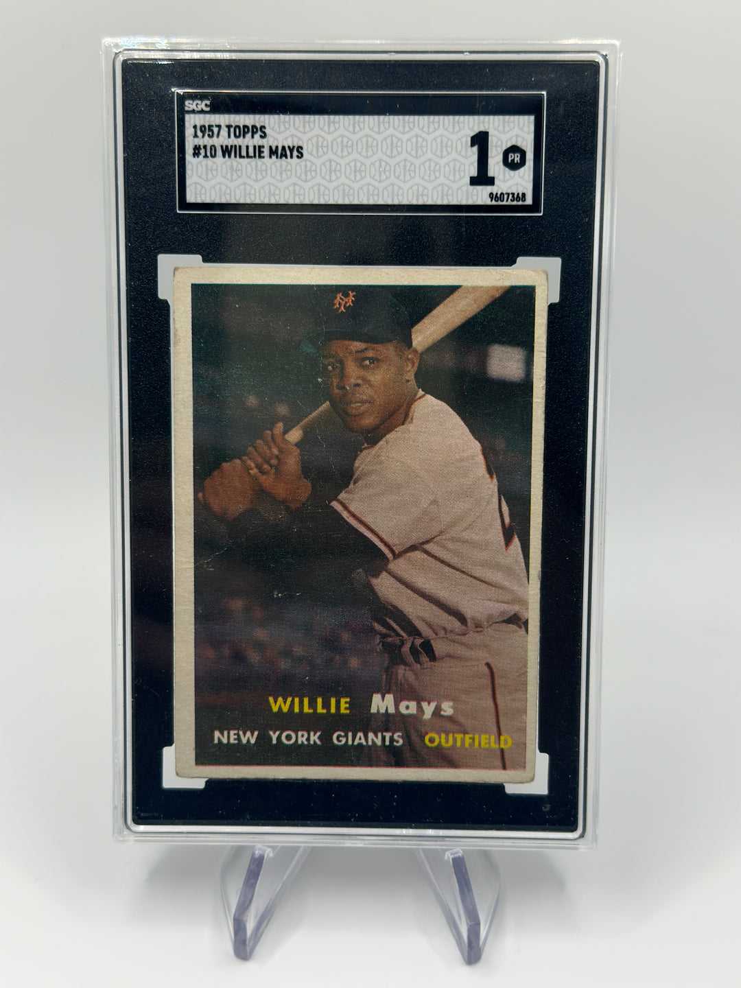 1957 Topps Willie Mays #10 SGC 1