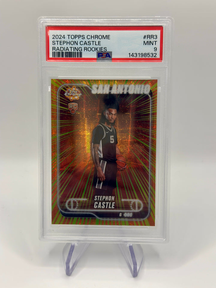 2024 Topps Chrome Stephon Castle Radiating Rookies #RR3 PSA 9