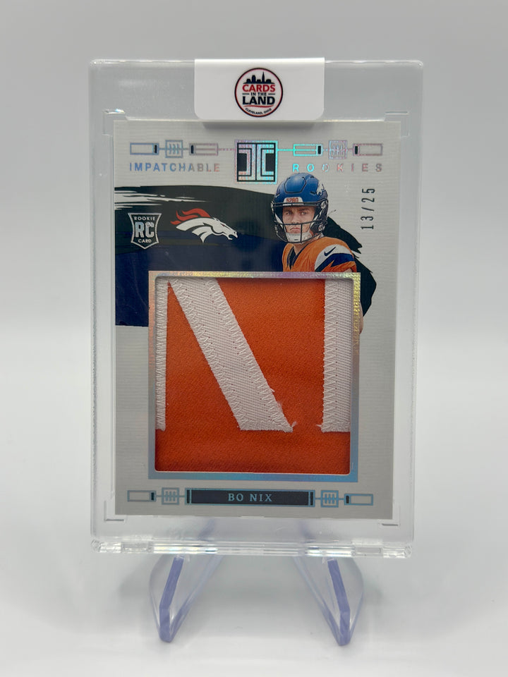 2024 Impeccable Bo Nix Impatchable Rookies /25