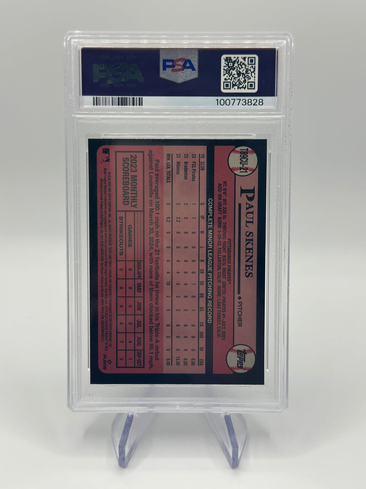 2024 Topps Silver Pack Paul Skenes Update #21 PSA 9