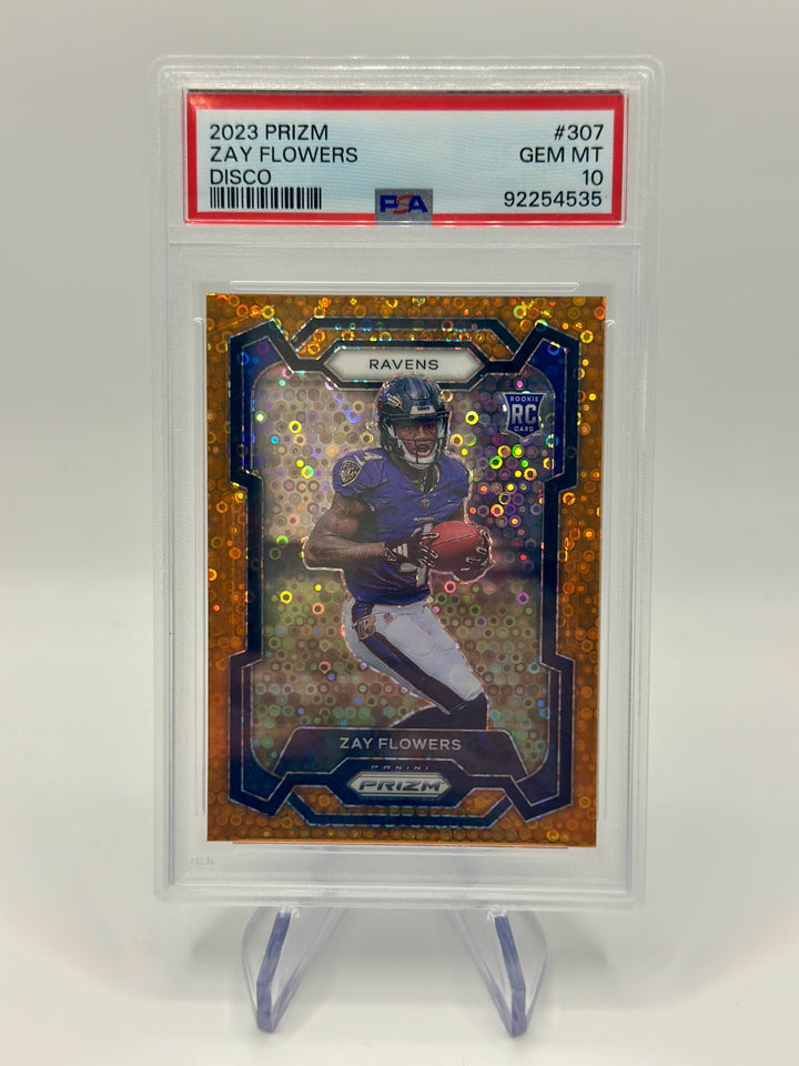 2023 Prizm Zay Flowers Disco #307 PSA 10