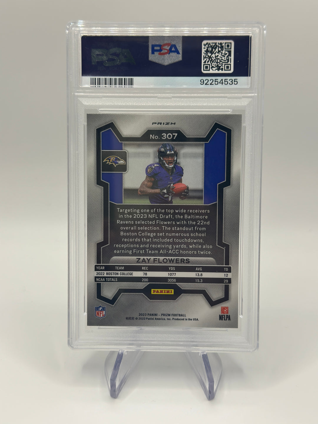 2023 Prizm Zay Flowers Disco #307 PSA 10