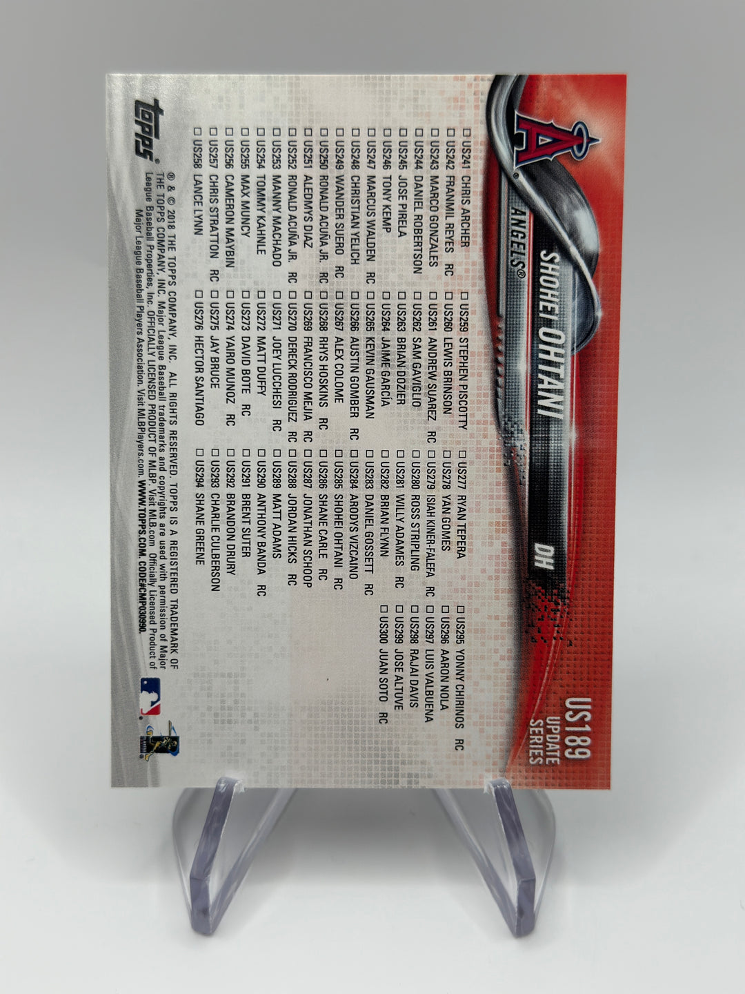 2018 Topps Update Day Shohei Ohtani #US189