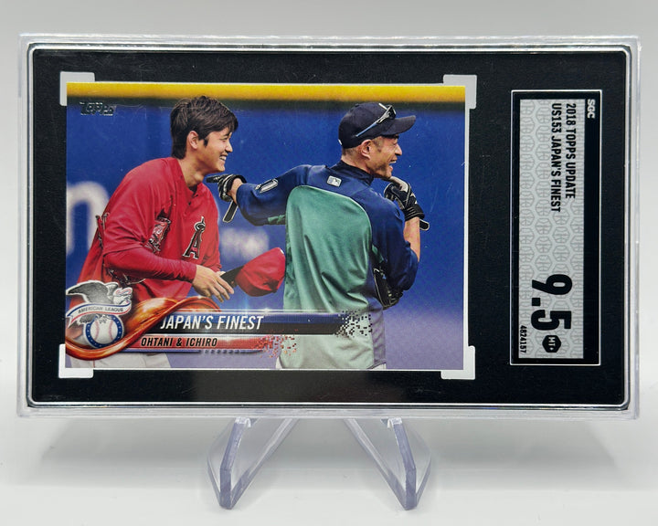 2018 Topps Update Ohtani & Ichiro Japan's Finest #US153 SGC 9.5