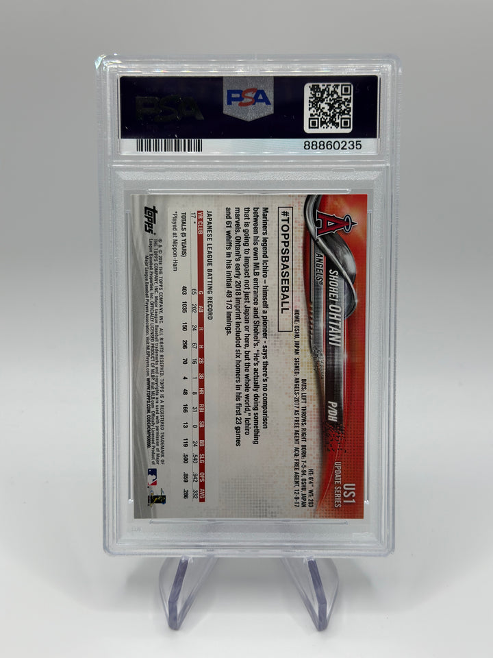 2018 Topps Update Shohei Ohtani #US1 PSA 9