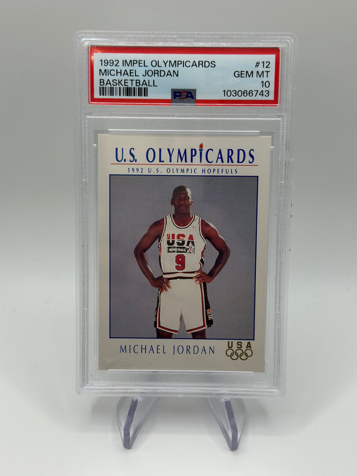 1992 Impel Olympicards Michael Jordan #12 PSA 10