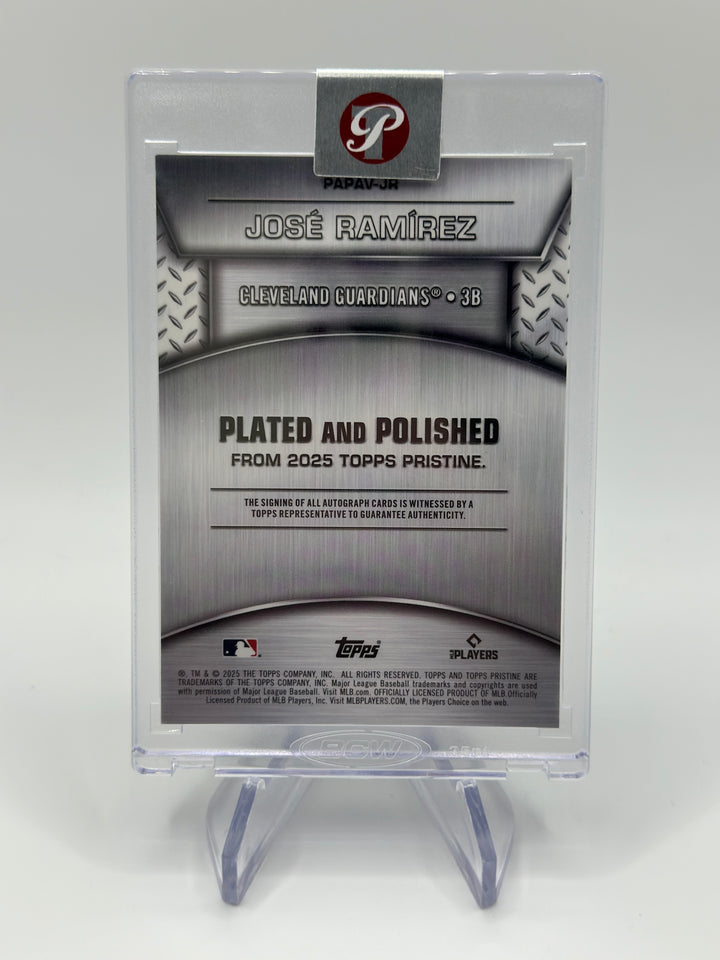 2025 Topps Pristine Jose Ramirez Plated and Polished AUTO /99 #PAPAV-JR