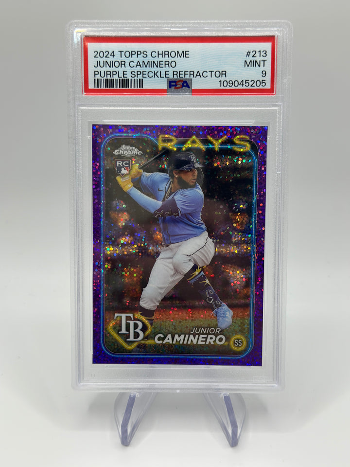 2024 Topps Chrome Junior Caminero #213 PSA 9