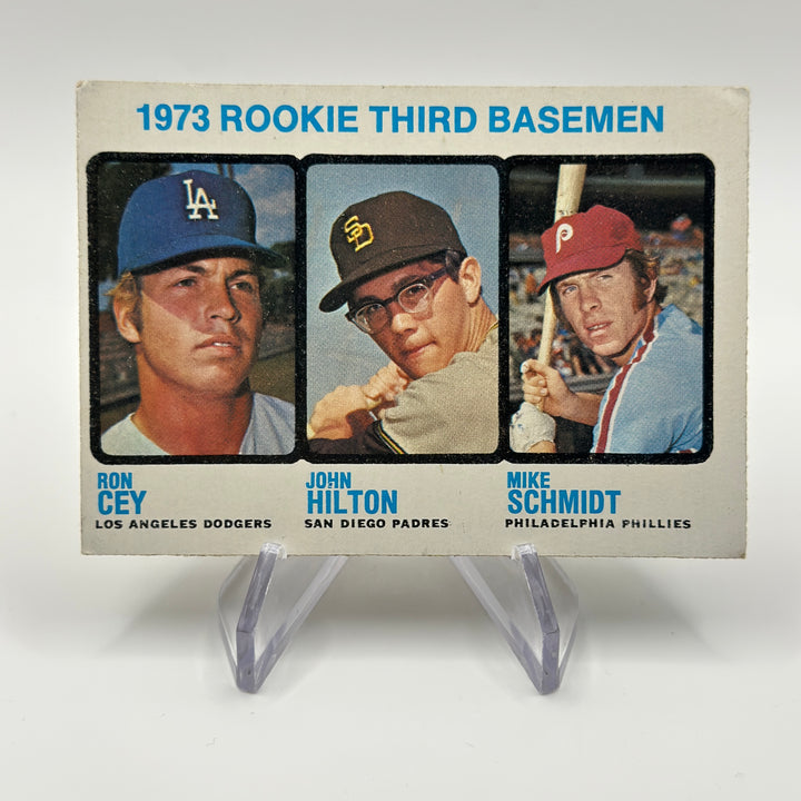 1973 Topps #615 Rookie Third Basemen Mike Schmidt RC Rookie Card HOF