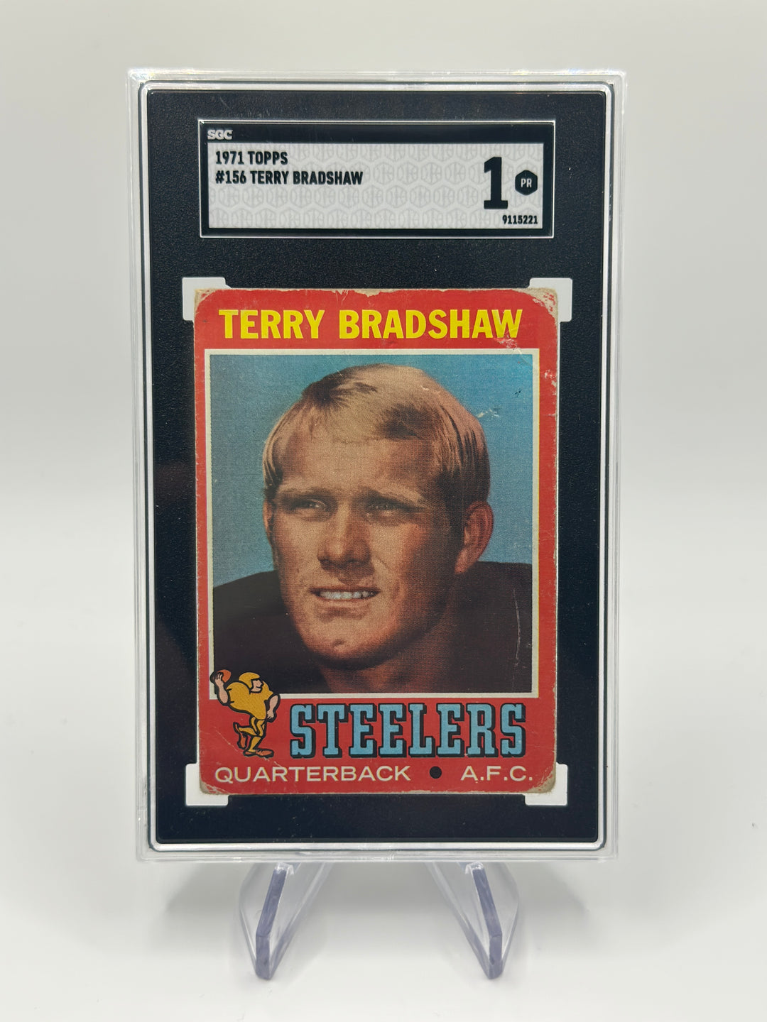 1971 Topps Terry Bradshaw #156 SGC 1