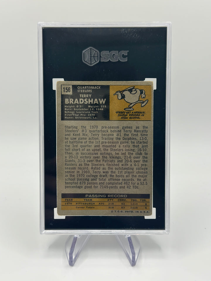 1971 Topps Terry Bradshaw #156 SGC 1