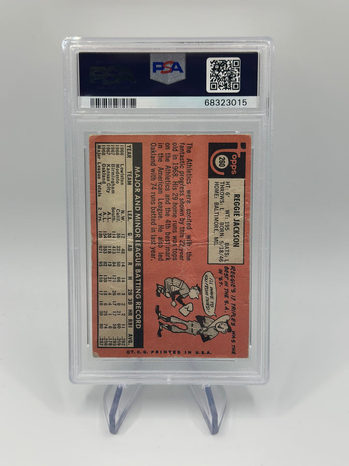 1969 Topps Reggie Jackson #260 PSA 1