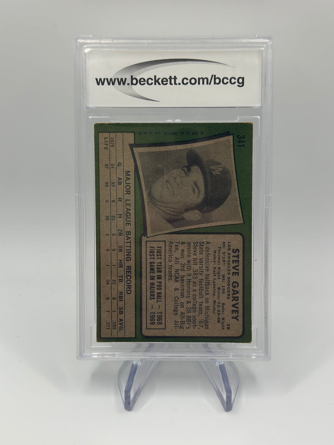 1971 Topps Steve Garvey #341 BCCG 7