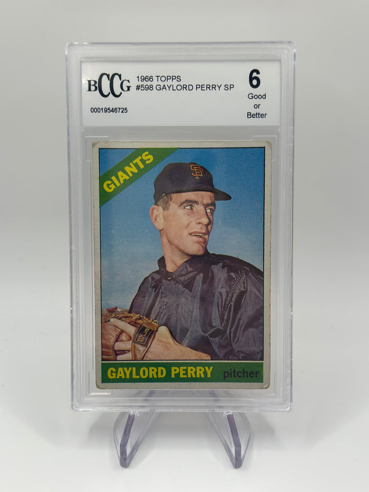 1966 Topps Gaylord Perry SP #598 BCCG 6