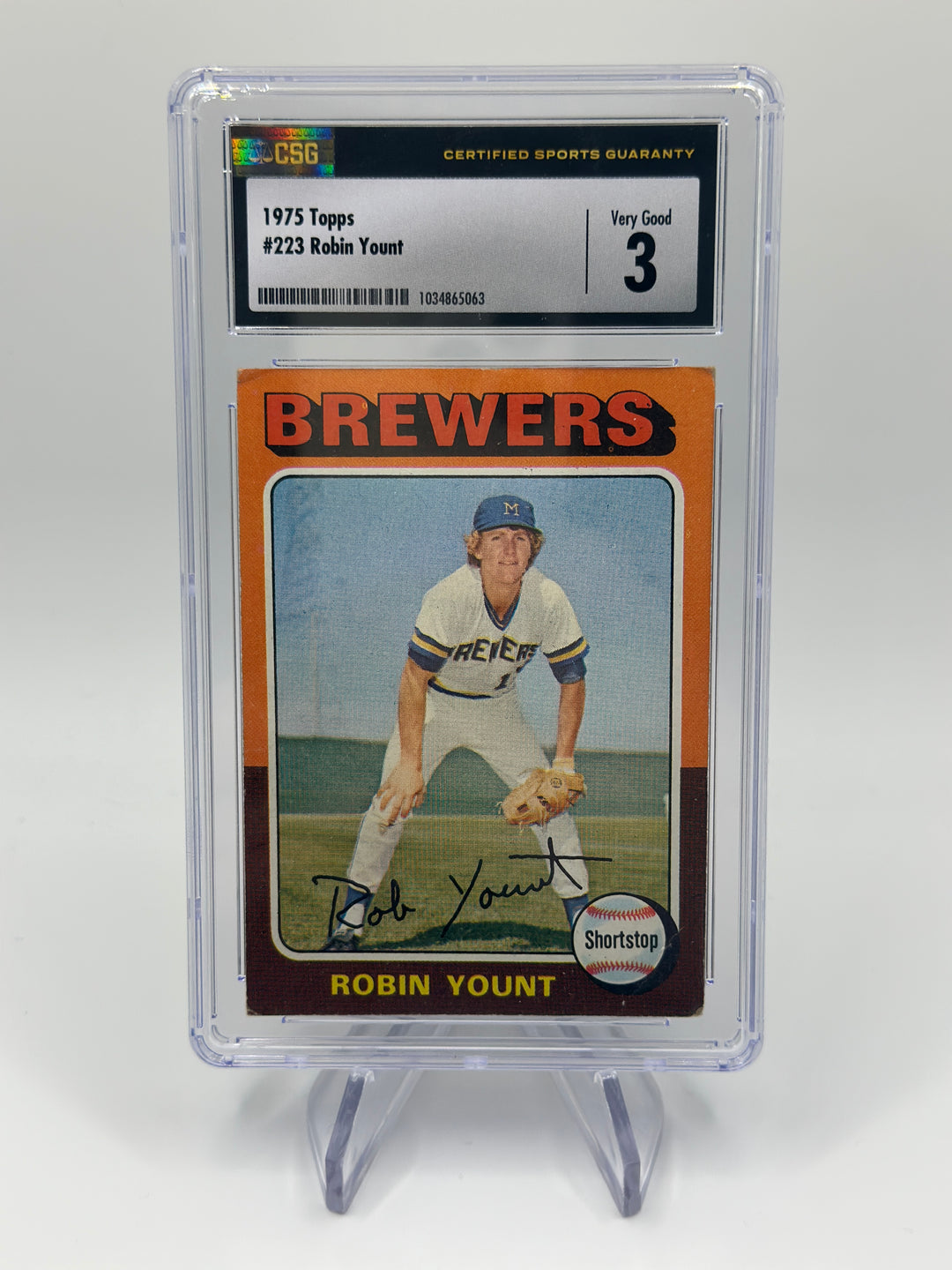 1975 Topps Robin Yount #223 CSG 3