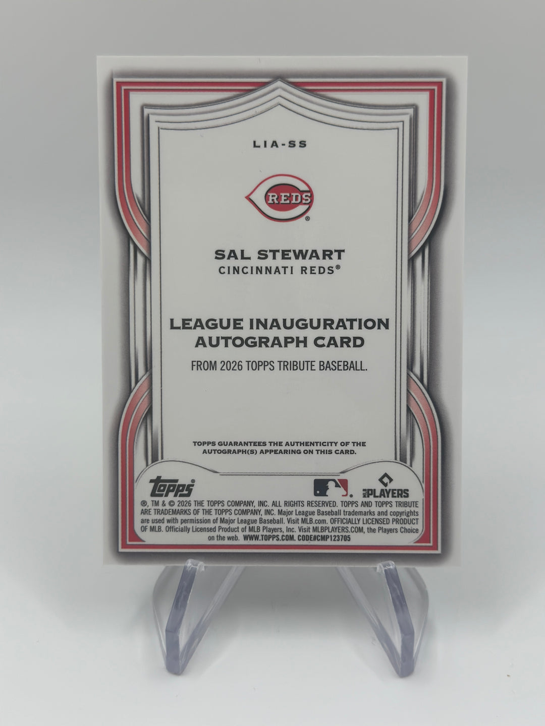 2026 Topps Tribute Sal Stewart Auto /25 #LIA-SS