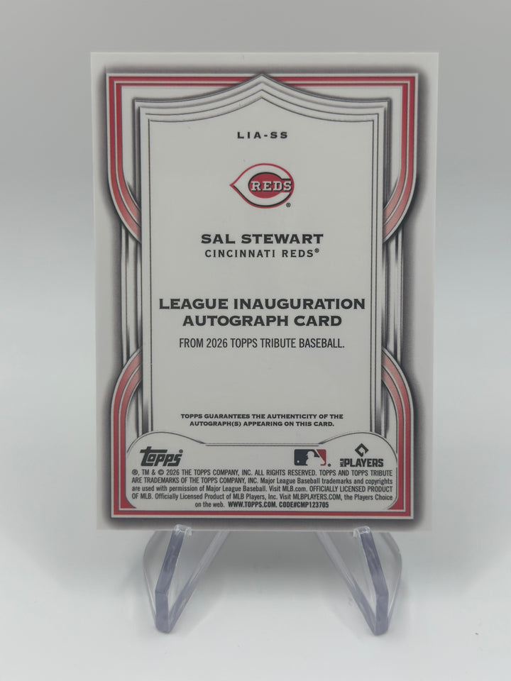 2026 Topps Tribute Sal Stewart Auto /25 #LIA-SS
