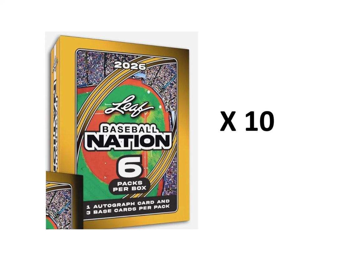 Break #5: 2026 Leaf Baseball Nation Hobby Box FULL CASE Break (10 Boxes)- PYT