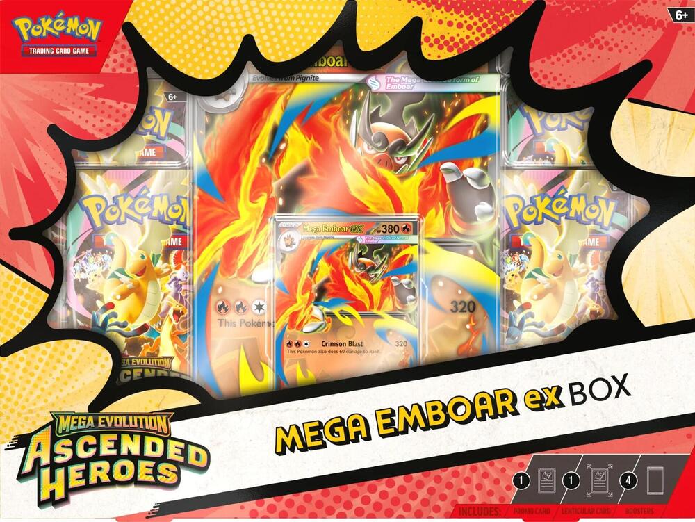 Pokémon Mega Ascended Heroes Mega ex Box