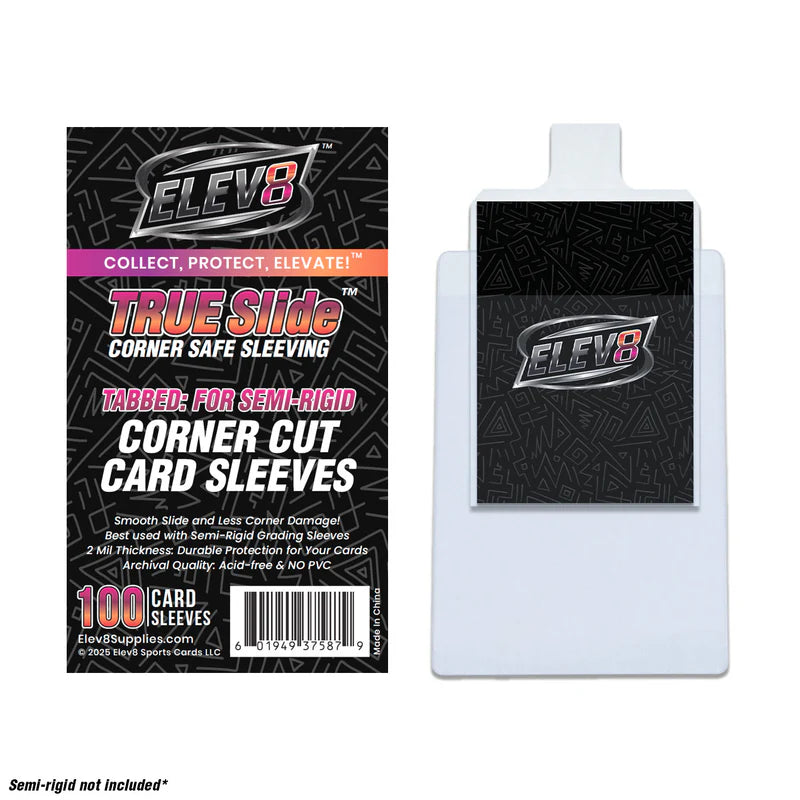 ELEV8 True Slide Corner Safe Sleeves Tabbed