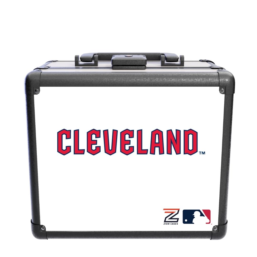 Zion Slab Case 2 Row CLE Baseball White