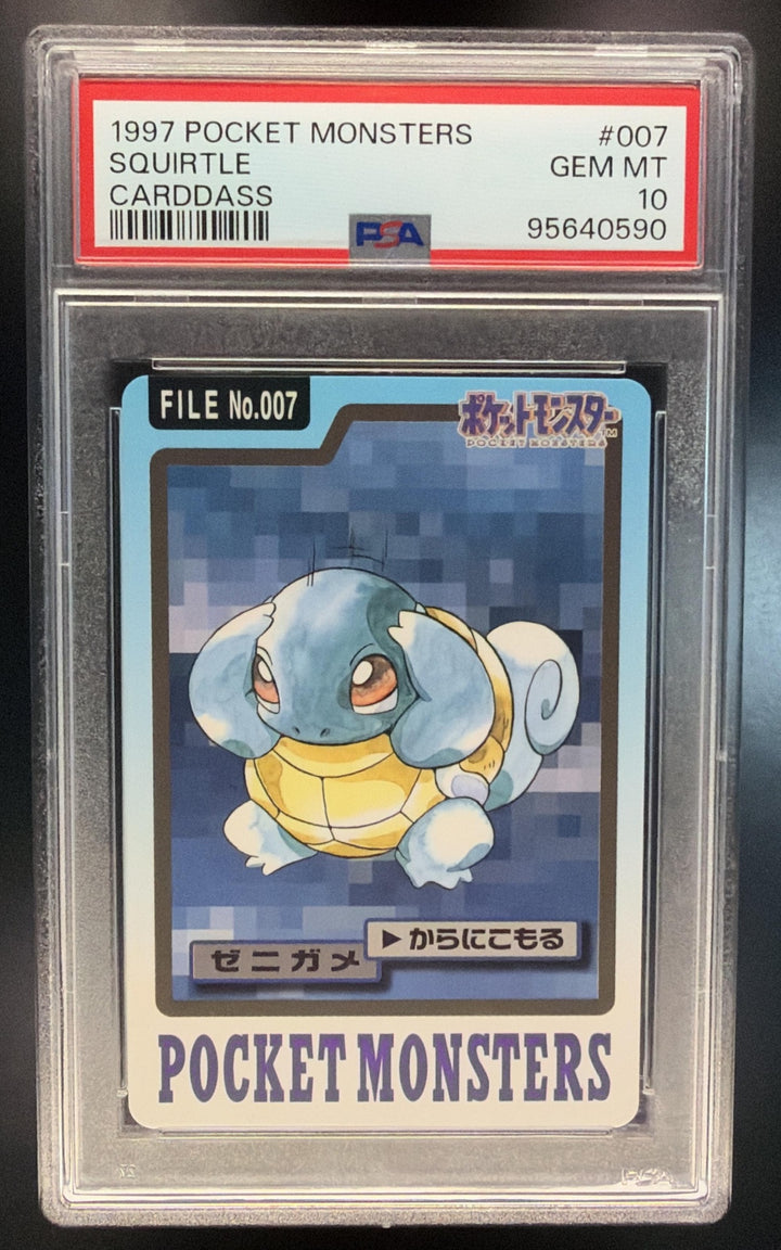 1997 Pokémon Pocket Monsters Squirtle Carddass #7 PSA 10