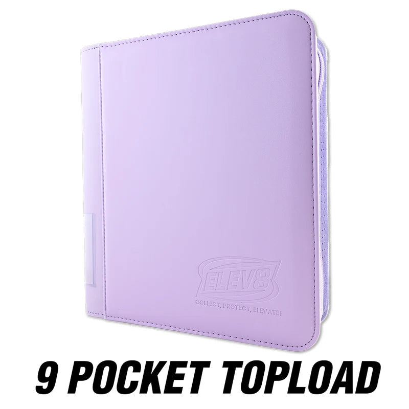 ELEV8 9 Pocket Toploader Binder Light Purple