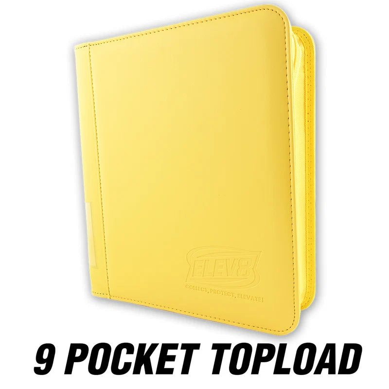 ELEV8 9 Pocket Toploader Binder Yellow