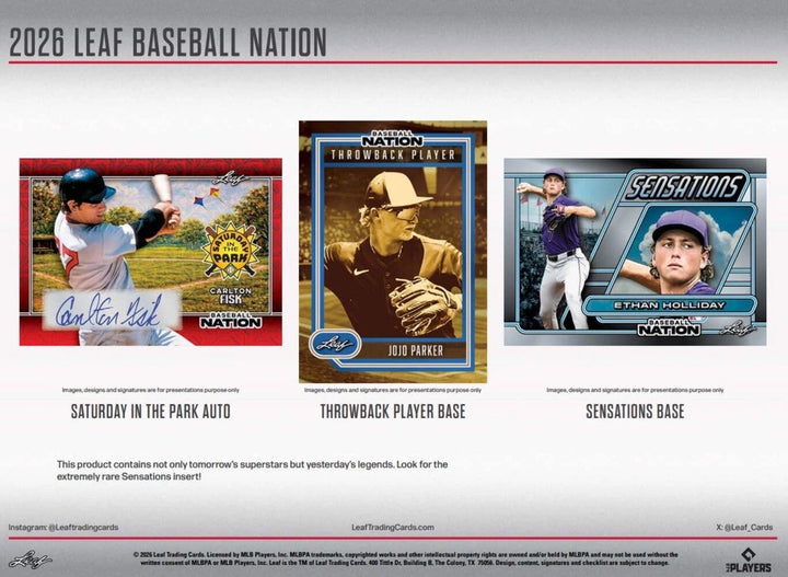 Break #5: 2026 Leaf Baseball Nation Hobby Box FULL CASE Break (10 Boxes)- PYT