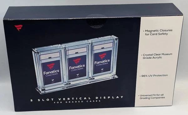Fanatics Collectibles 3 Slot Vertical Graded Acrylic Case
